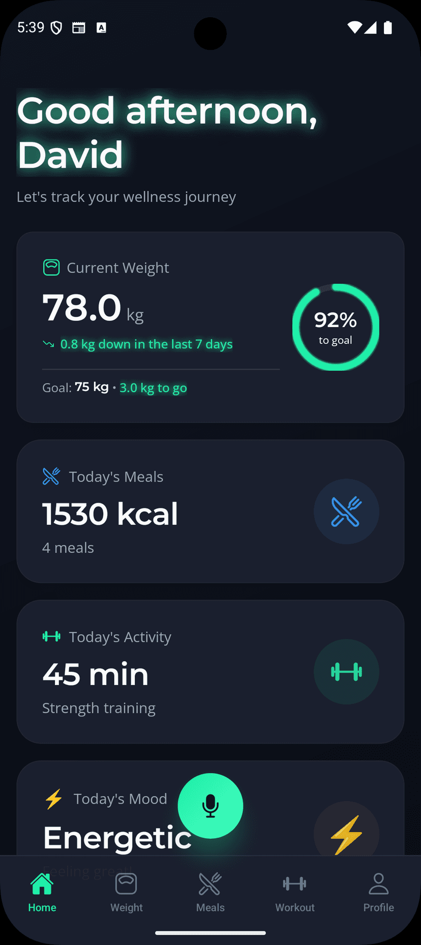 Dashboard with Stats